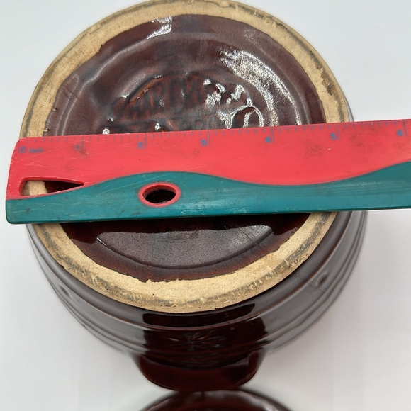 Vintage Mar-Crest Oven Proof Stoneware Bean Pot With Lid-USA - Picture 16 of 16